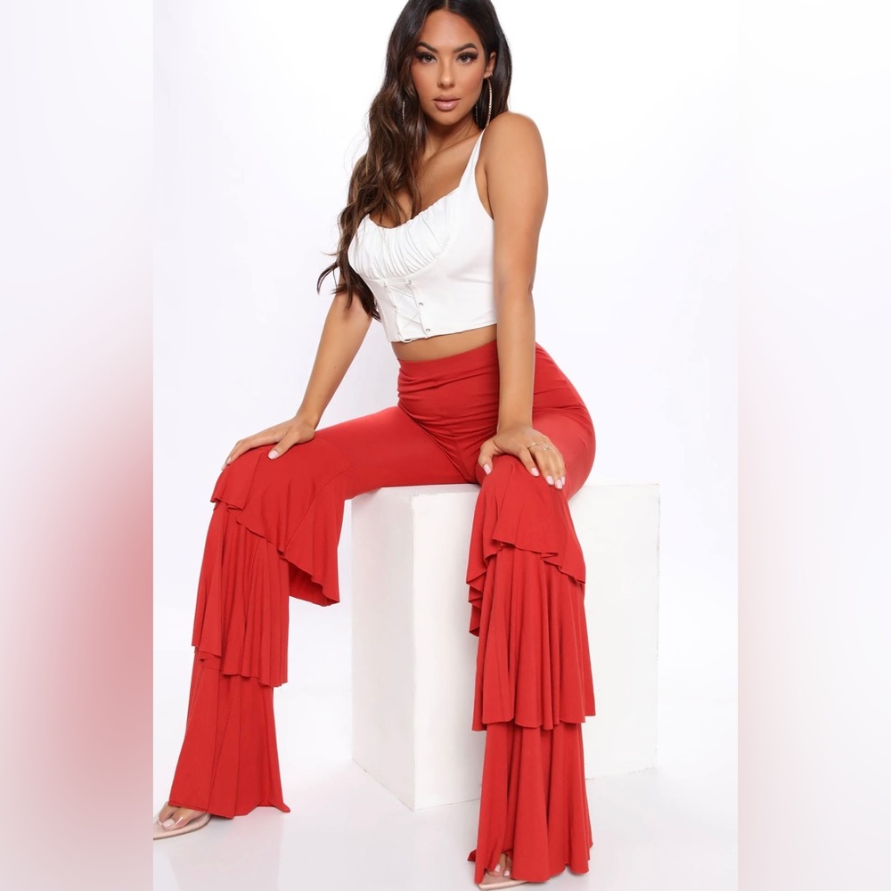 Flare rust pant super retro and cute